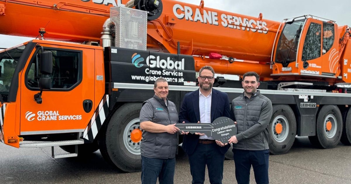 OpenGraph Image for Global Crane Services makes multi-million pound investment in two new state-of-the art Liebherr LTM1250/5.1 cranes with elevated cabs