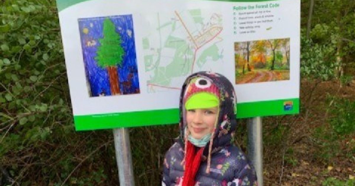 OpenGraph Image for Aberchirder youth artwork featured on revitalised community interpretation panels at Cleanhill Wood