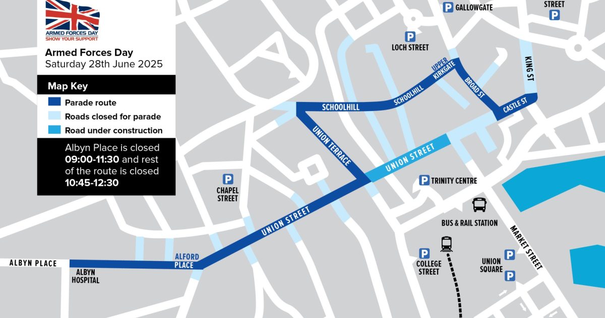 OpenGraph Image for Aberdeen prepares for Armed Forces Day Parade 2025