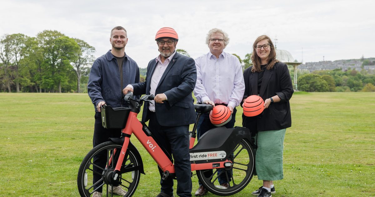 OpenGraph Image for Last phases of new Voi ebikes in Aberdeen
