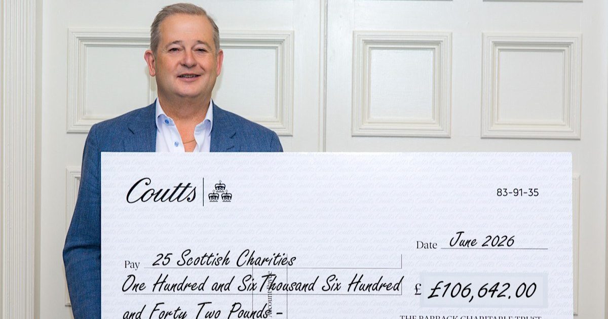 OpenGraph Image for 25 charities across Scotland share more than £100,000 in grants from the Barrack Charitable Trust