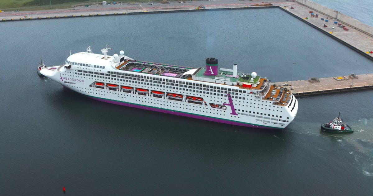 OpenGraph Image for "Ambience" sets the perfect tone as the largest ship to visit Aberdeen