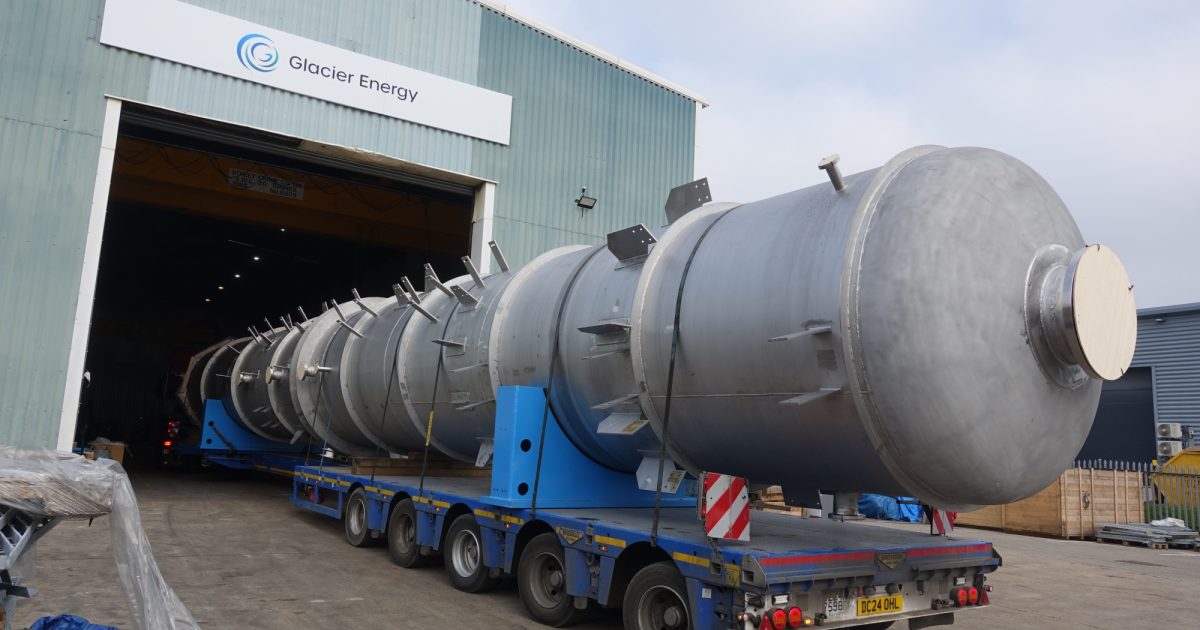 OpenGraph Image for Glacier Energy successfully delivers a 50-metre distillation column