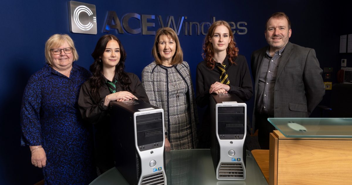 OpenGraph Image for Aberdeenshire company donates more than 30 computers to help set secondary school pupils on path to success