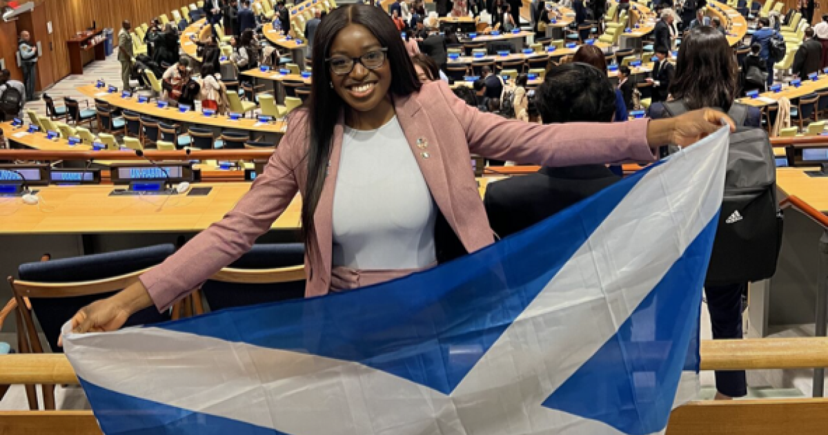OpenGraph Image for Aberdeen Youth Movement member attends United Nations forum in New York