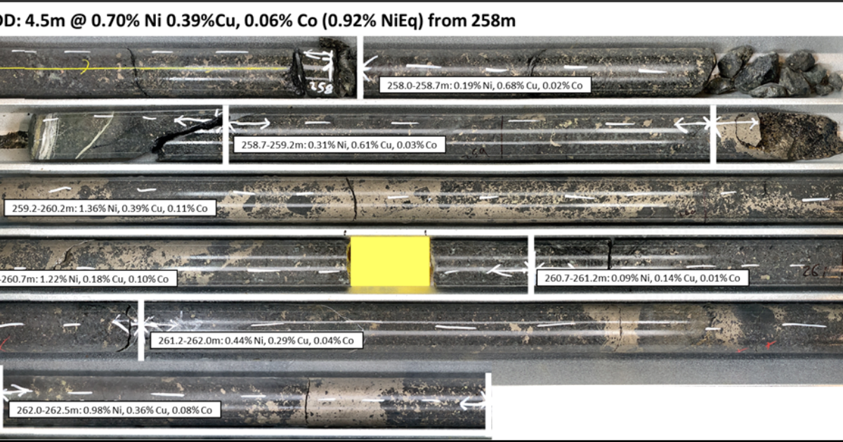 OpenGraph Image for Significant widths and grades of nickel-copper-cobalt sulphides confirmed by drilling at Arthrath, Aberdeenshire