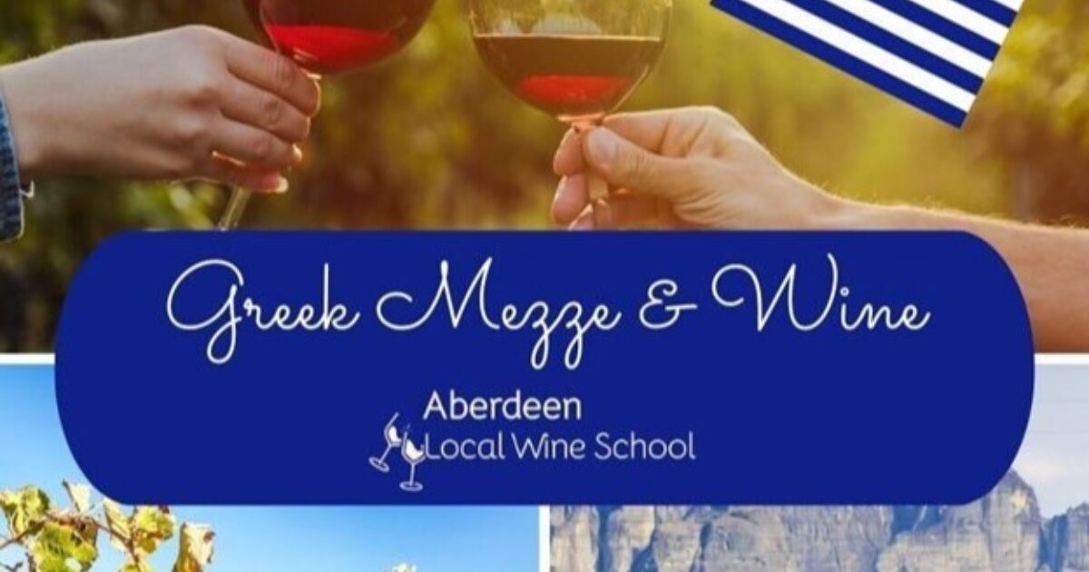 OpenGraph Image for Aberdeen Local Wine School announce a Greek-inspired event