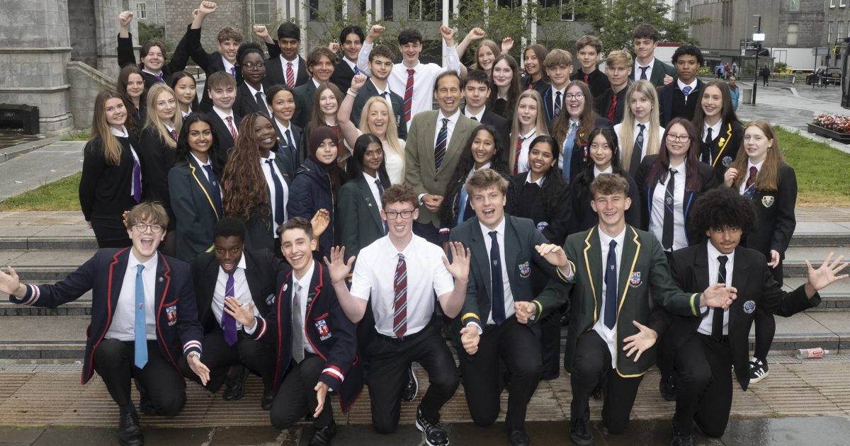 OpenGraph Image for Aberdeen pupils celebrate exam results success