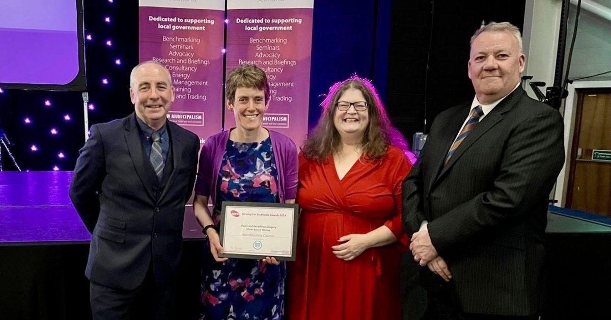 OpenGraph Image for Striving for Excellence Award after trio of recycling and waste service improvement projects across 18 months