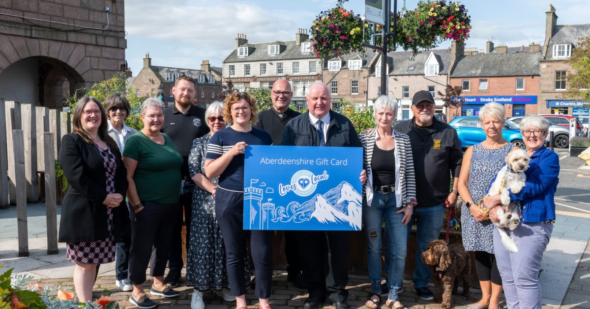 OpenGraph Image for Aberdeenshire Loves Local Gift Card goes digital