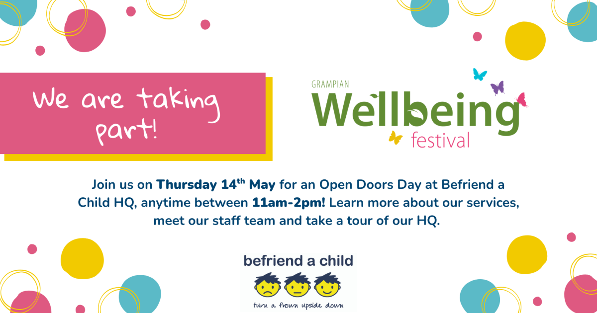 OpenGraph Image for Befriend a Child opens its doors as part of Grampian Wellbeing Festival