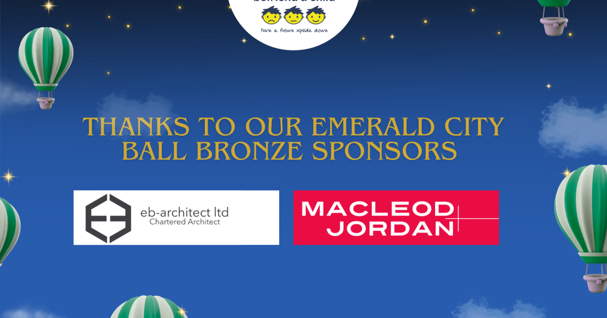 OpenGraph Image for Befriend a Child welcomes EB Architect and MacLeod + Jordan as bronze sponsors for Emerald City Ball