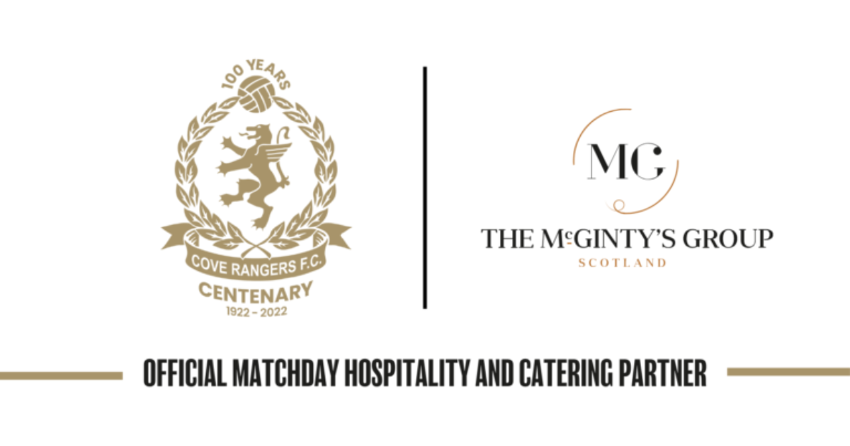 OpenGraph Image for McGinty's group scores matchday hospitality deal with Cove Rangers