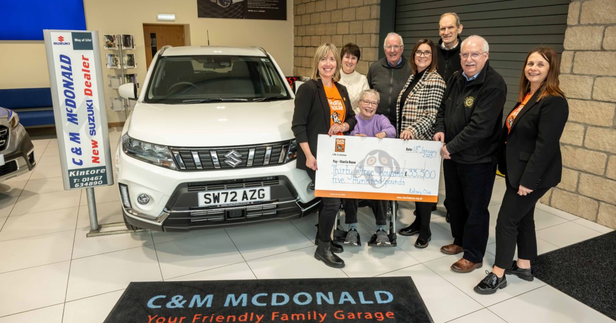OpenGraph Image for Rotary Clubs’ raffle raises £33,500 for Charlie House