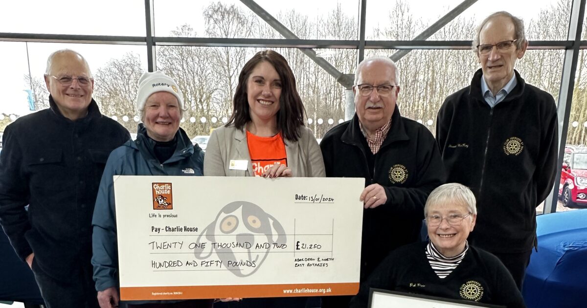 OpenGraph Image for North-east Rotary Clubs donate more than £21,000 to Charlie House