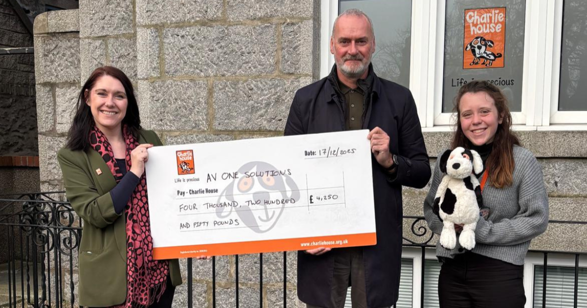 OpenGraph Image for AV One marks year of charity support with donations to two local causes