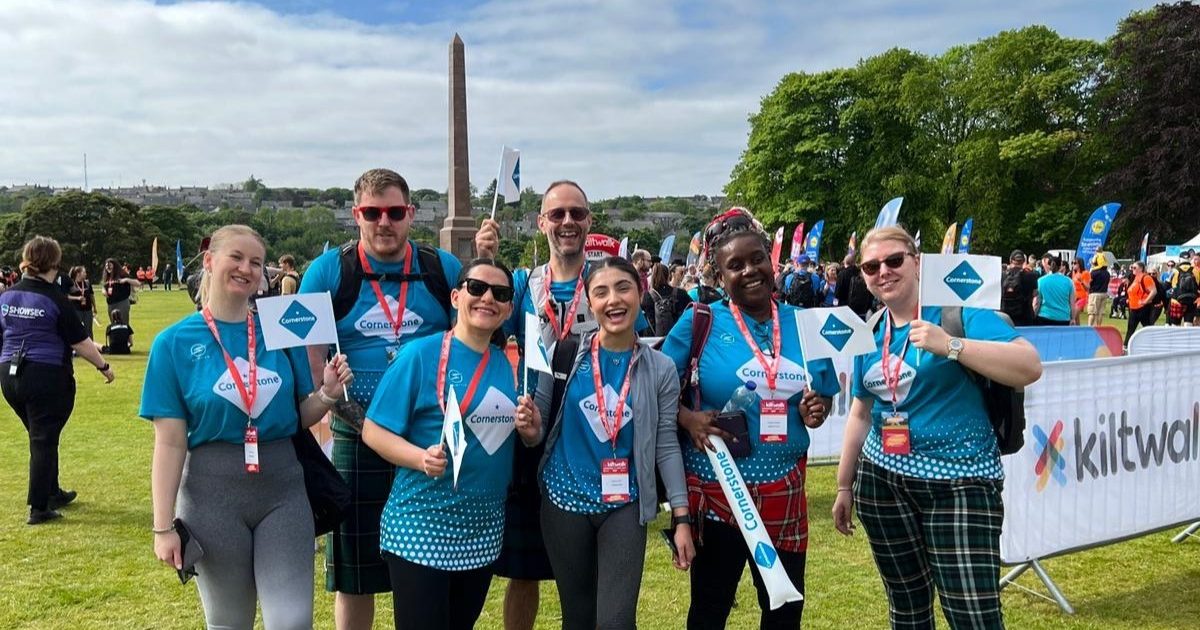 OpenGraph Image for Aberdeen Kiltwalk 2024 success for Cornerstone