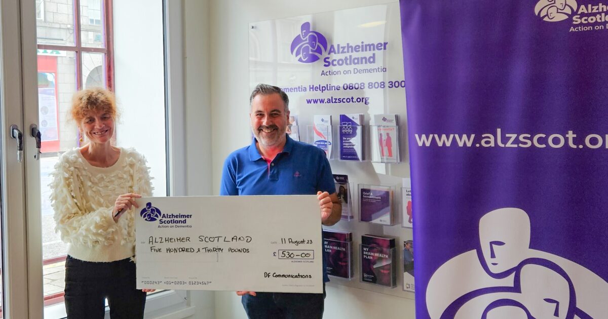 OpenGraph Image for DF Communications scores a hole in one for Alzheimer Scotland with successful golf raffle fundraiser