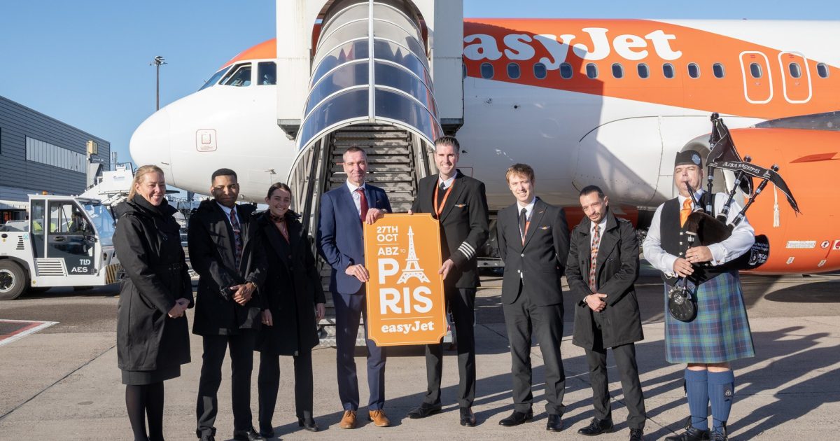 OpenGraph Image for easyJet’s inaugural international flight from Aberdeen to Paris takes off