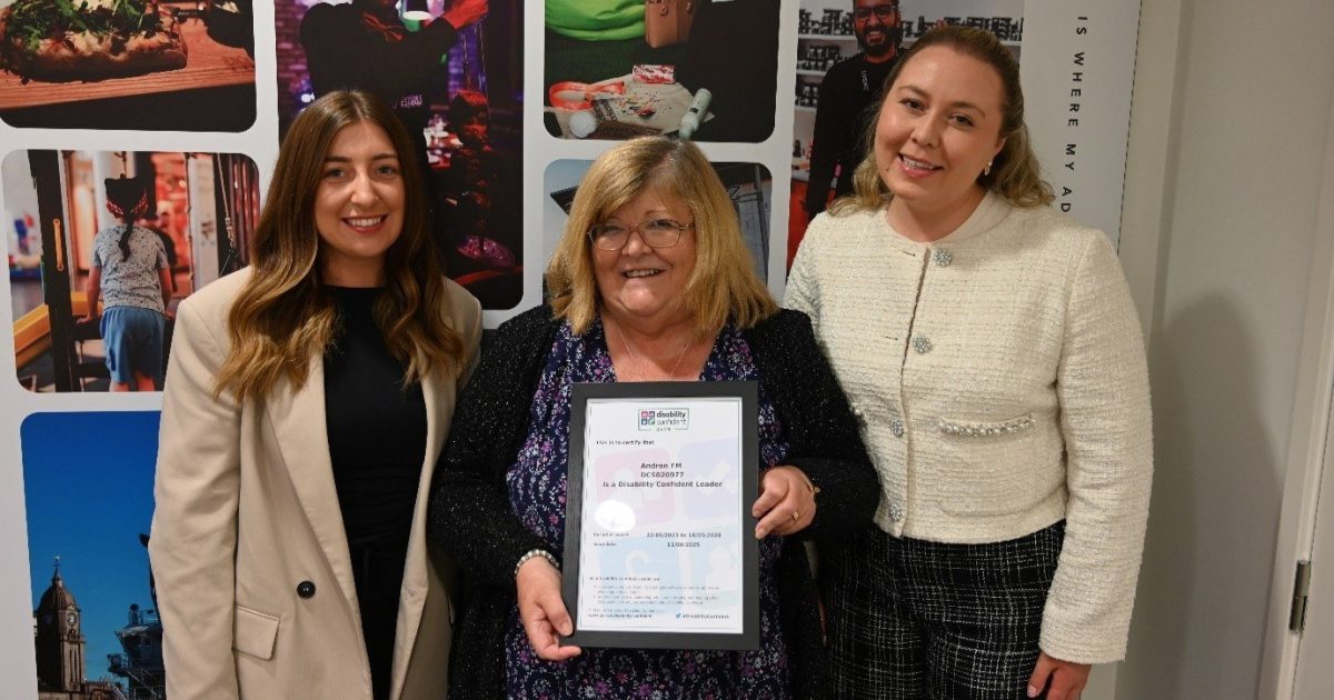 OpenGraph Image for Andron FM achieves Level 3 Disability Confident Leader status