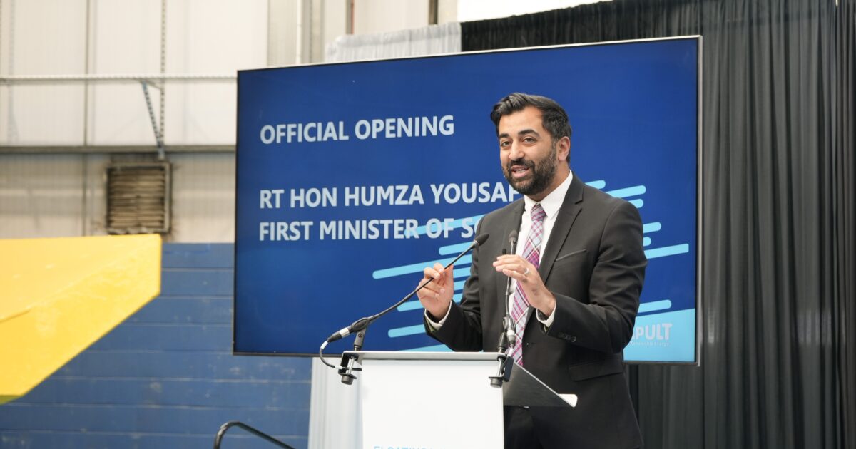 OpenGraph Image for Yousaf opens world's first dedicated floating wind centre in Aberdeen