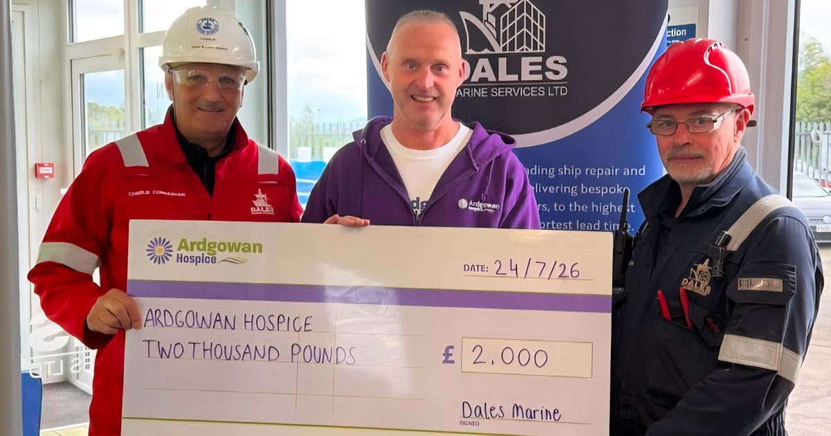 OpenGraph Image for Dales Marine Services cycle event raises £4k for local charities