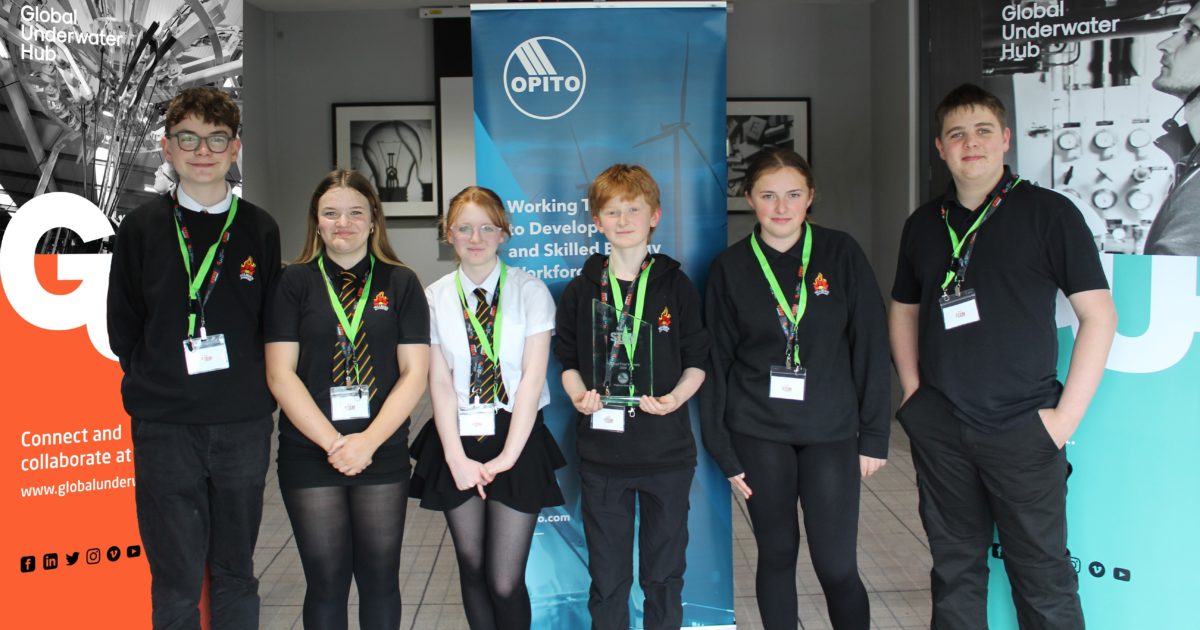 OpenGraph Image for Inverness schoolchildren lift Global Underwater Hub STEM Challenge Trophy