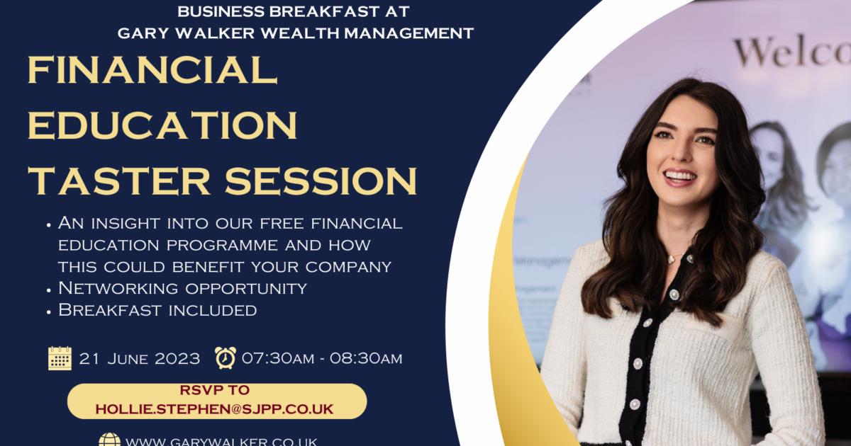 OpenGraph Image for Free financial education taster session with Gary Walker Wealth Management