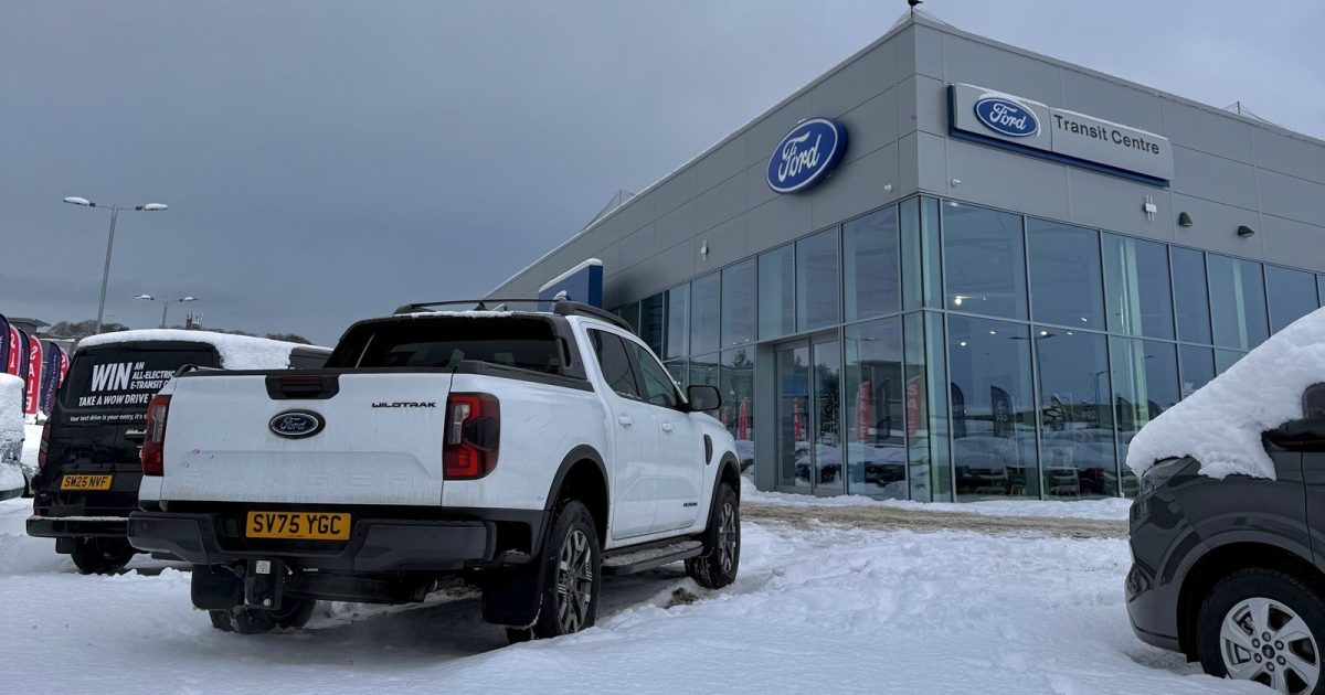 OpenGraph Image for Ford Ranger PHEV takes on Aberdeen snow with ease