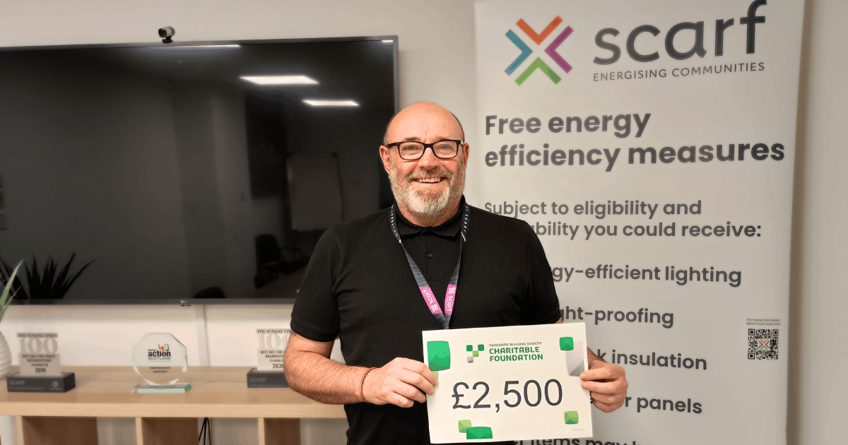 OpenGraph Image for Scarf receives £2,500 donation from Yorkshire Building Society Charitable Foundation