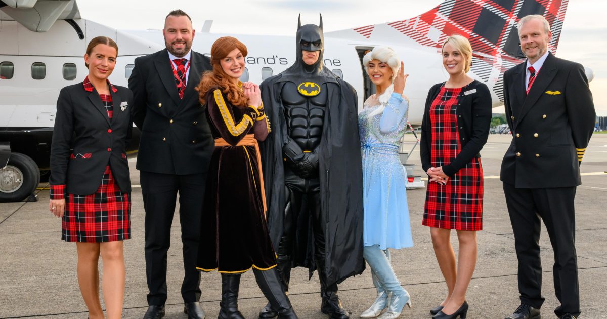 OpenGraph Image for CHAS children take flight with Frozen favourites Elsa and Anna thanks to Loganair