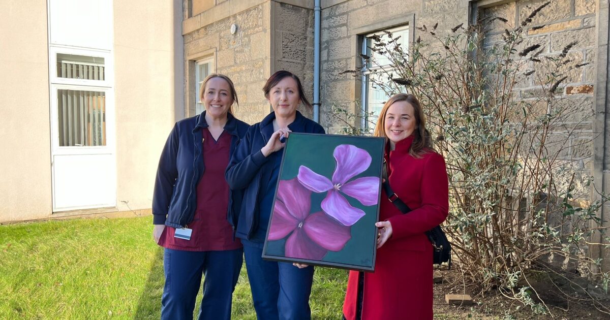 OpenGraph Image for Local artist donates painting to mental health service with important message