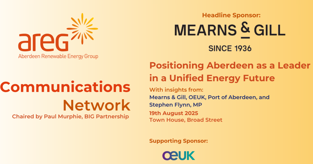 OpenGraph Image for AREG event to position Aberdeen as a leader in a unified energy future