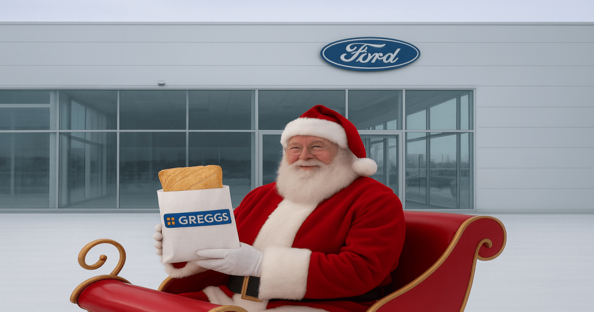 OpenGraph Image for Santa visits TrustFord Aberdeen for an MOT and a free Greggs lunch!