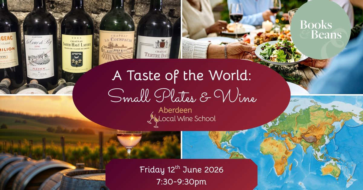 OpenGraph Image for Aberdeen Local Wine School announces new summer collaboration with Books & Beans
