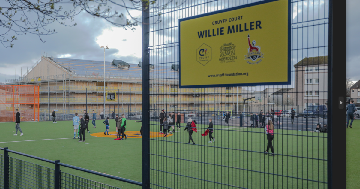 OpenGraph Image for Local young people embrace new Tillydrone Cruyff Court