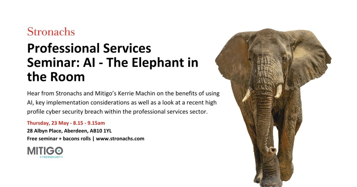 OpenGraph Image for Stronachs to host free professional services seminar with cyber security expert on the power of AI