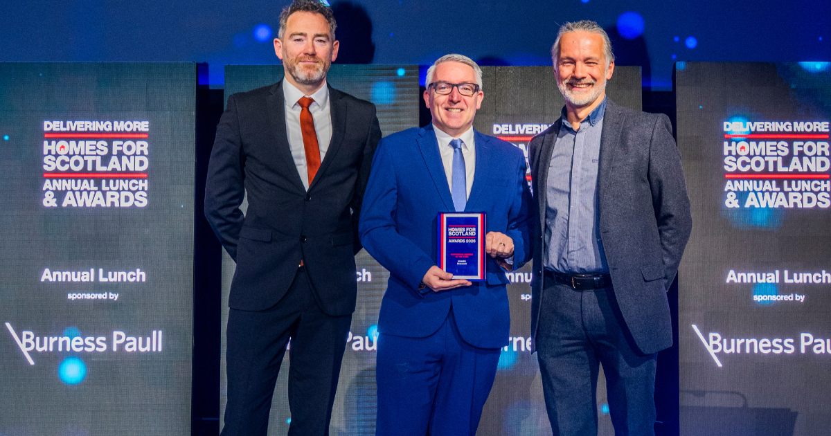 OpenGraph Image for Bracewell named Supporting Member of the Year at Homes for Scotland Awards
