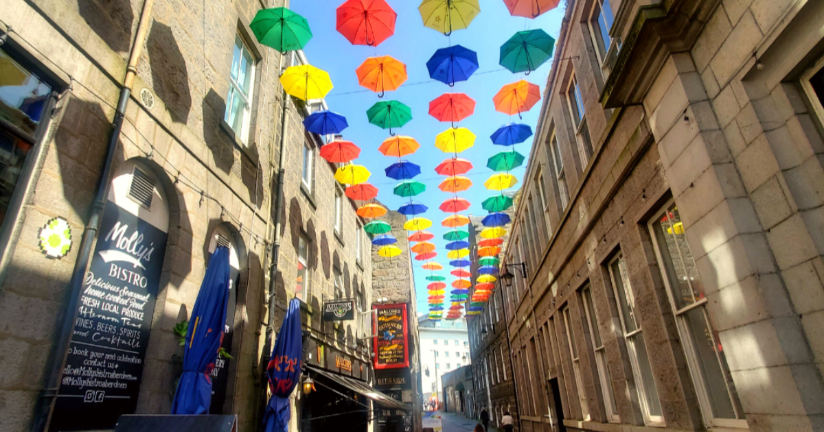 OpenGraph Image for Brolly good show as colourful Umbrella Project returns to brighten Aberdeen's summer