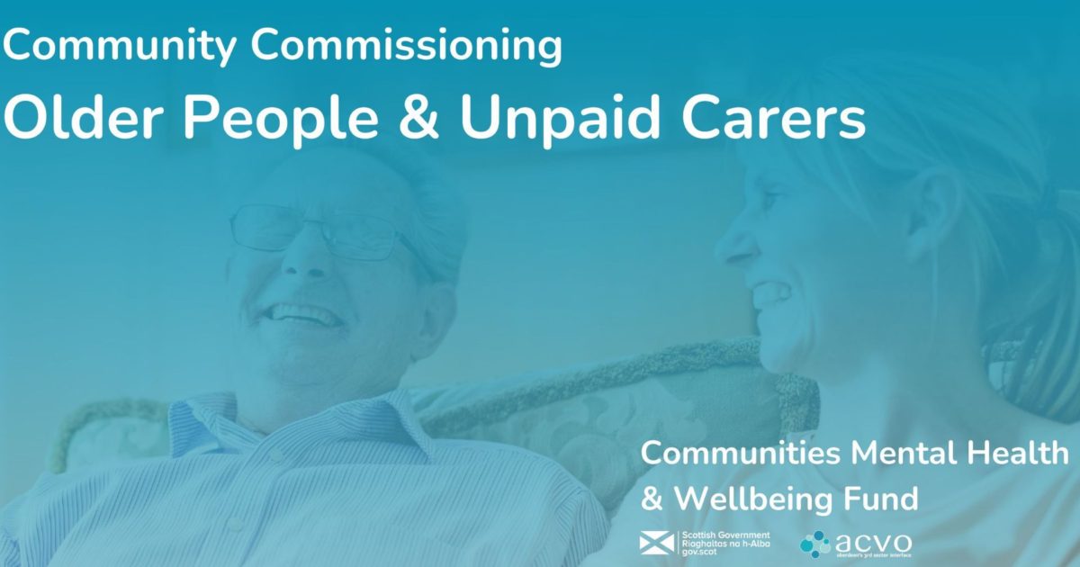 OpenGraph Image for Older people and their unpaid carers to be supported through new Community Commissioning funding exercise in Aberdeen