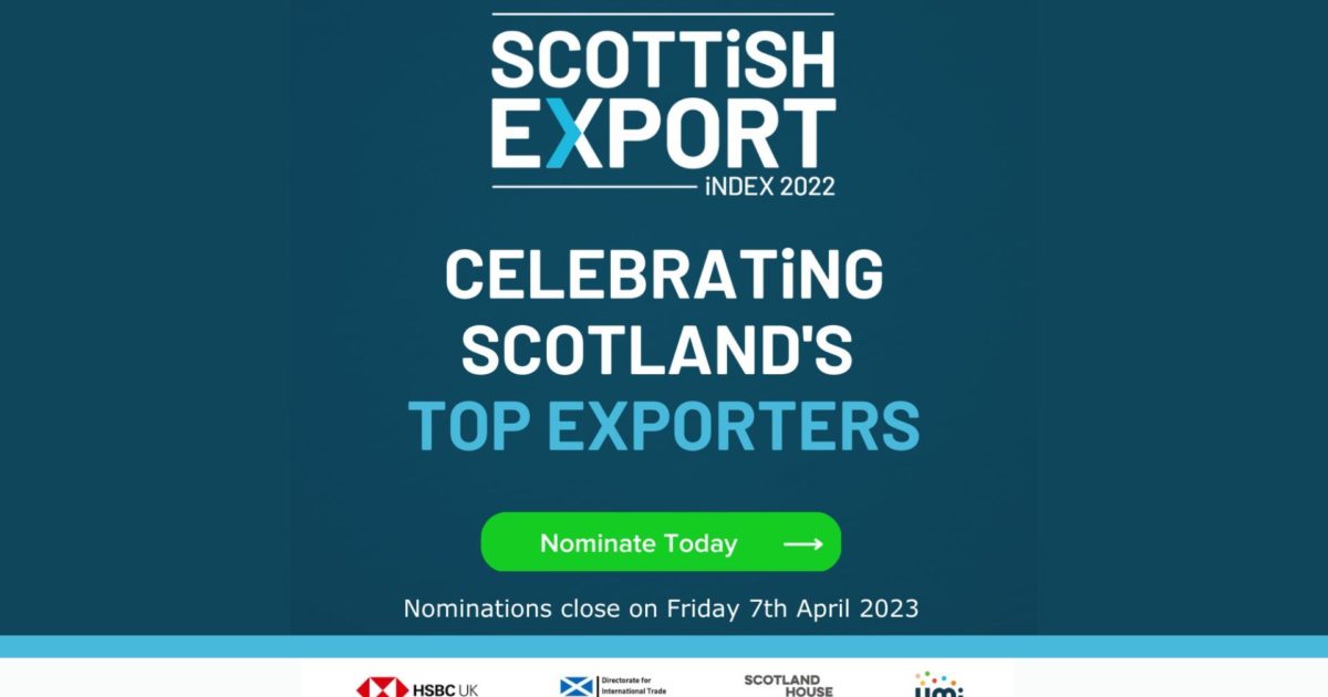 OpenGraph Image for Scottish Export Index launched to recognised the best in business