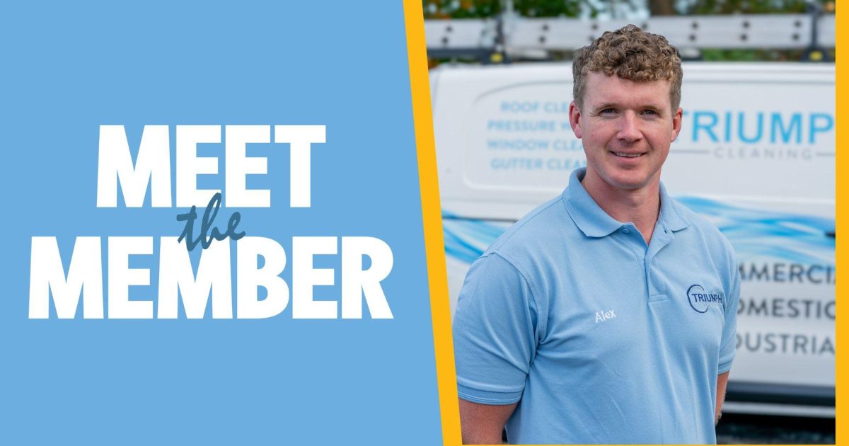 OpenGraph Image for Meet the Member: Alex Cardow, Triumph Cleaning Ltd