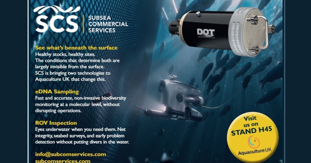 OpenGraph Image for Subsea Commercial Services to exhibit applied underwater systems at Aquaculture UK Exhibition