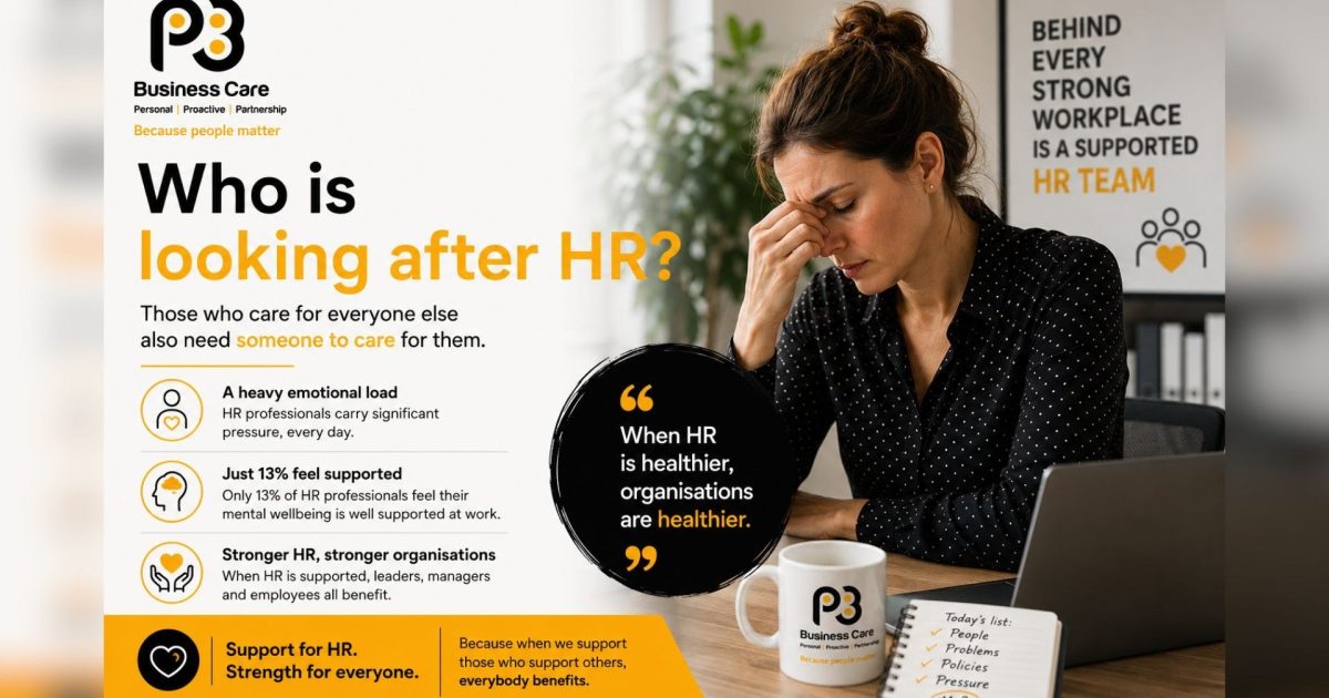 OpenGraph Image for P3 Business Care warns of HR mental health crisis