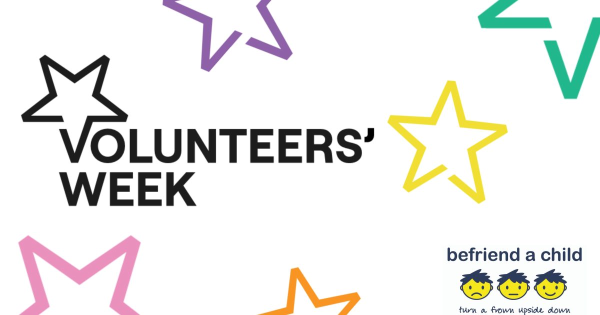 OpenGraph Image for Befriend a Child celebrates the incredible impact of volunteers during Volunteers’ Week