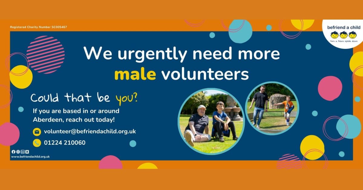 OpenGraph Image for Urgent call for male volunteers to support vulnerable boys across Aberdeen and Aberdeenshire
