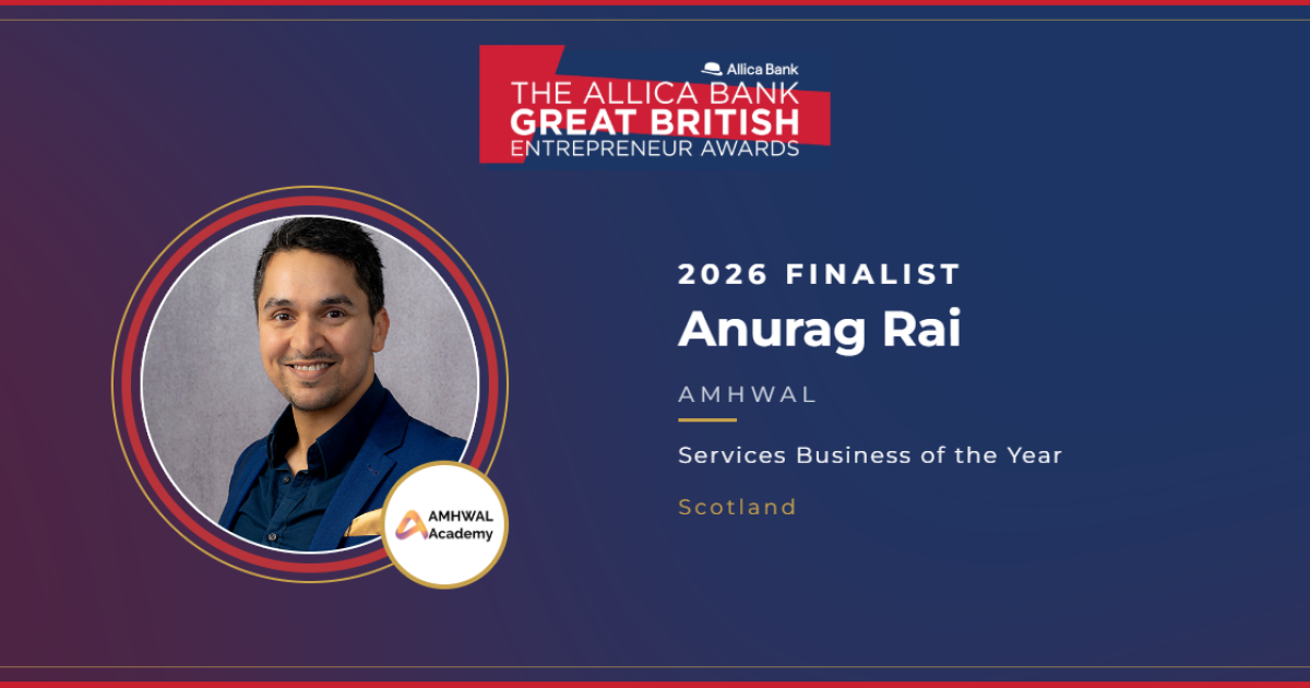 Inspiring Entrepreneur Shines Bright: Anurag Rai Joins Elite Finalists at the Great British Entrepreneur Awards