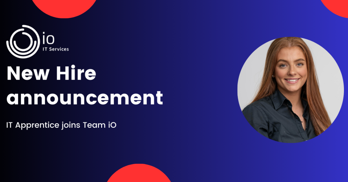 OpenGraph Image for iO IT Services increases team with new start on apprenticeship