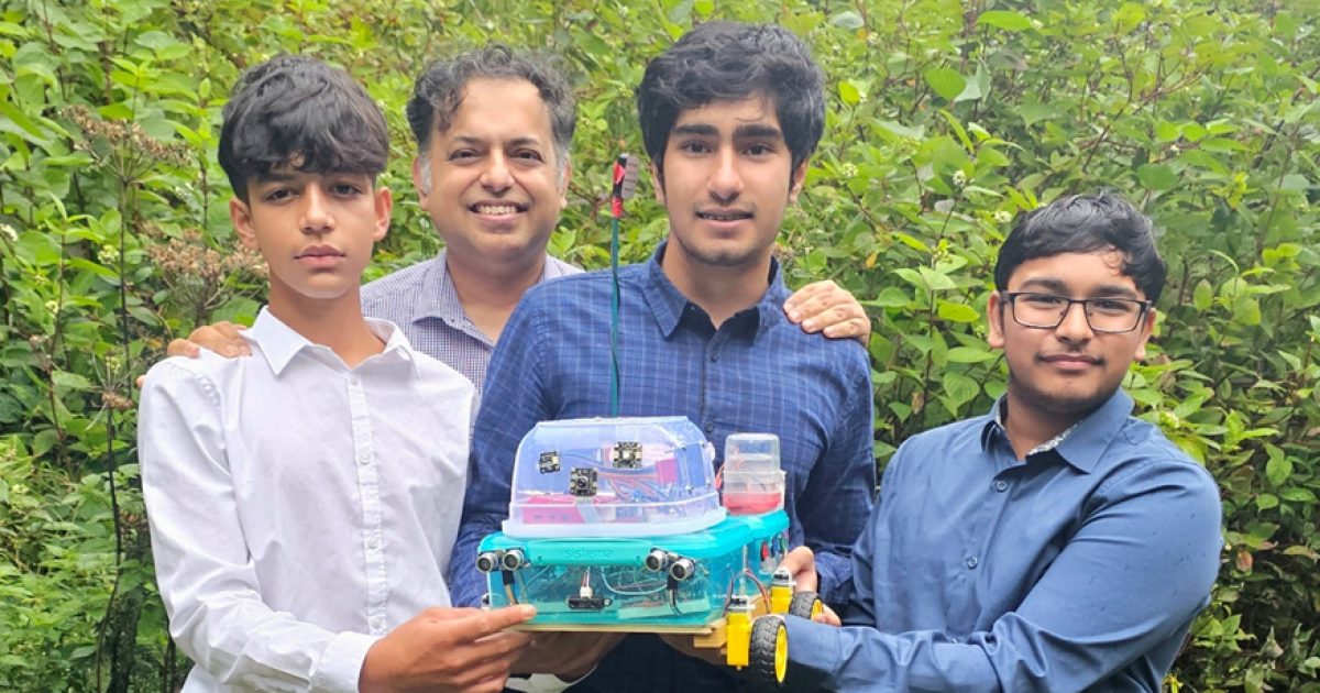 OpenGraph Image for Aberdeen teens build award-winning reforestation robot after being inspired by working with The James Hutton Institute