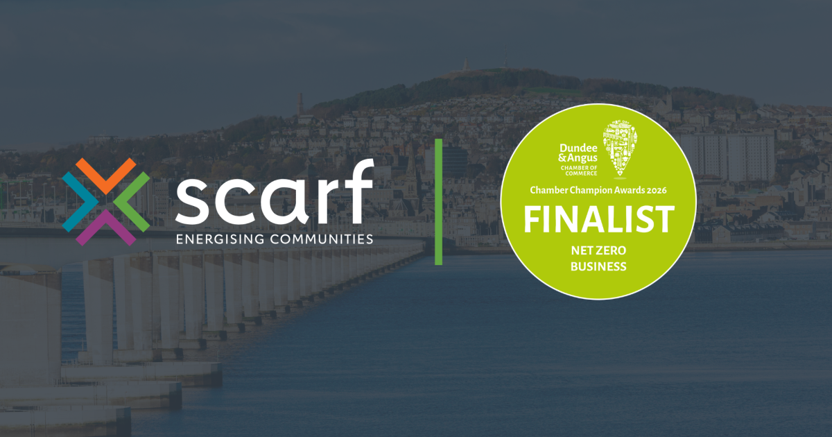 OpenGraph Image for Scarf named Net Zero Business finalist in the Chamber Champion Awards 2026